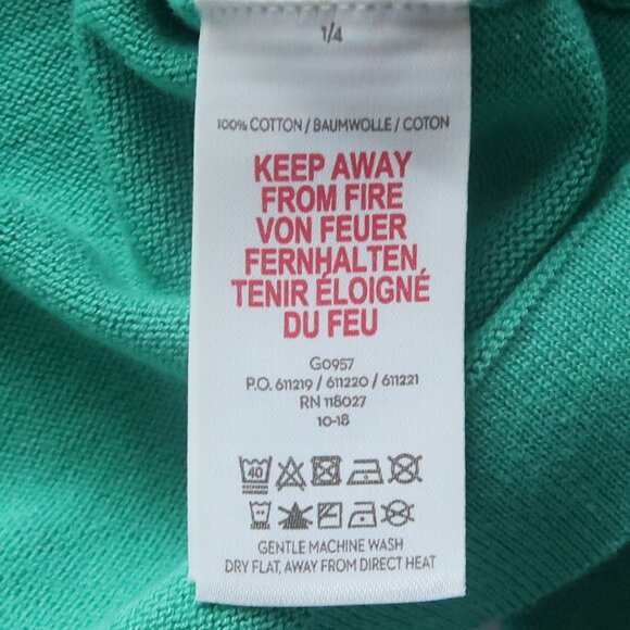 Mini Boden Girls Green Cotton Ruffle Shoulder Cardigan Sweater Size 11-12Y - Picture 5 of 7